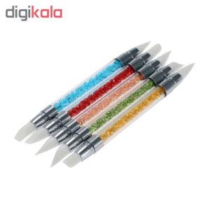 ست قلم سیلیکونی طراحی ناخن بسته 5 عددی